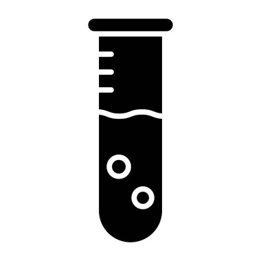 Test Tüpü basit simgesi, vektör illüstrasyonu