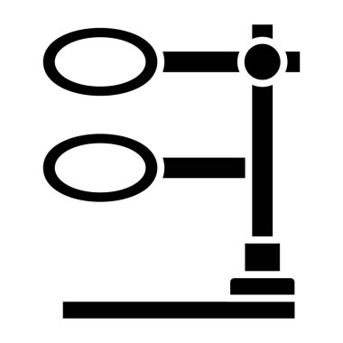 Ring Stand basit simgesi, vektör illüstrasyonu