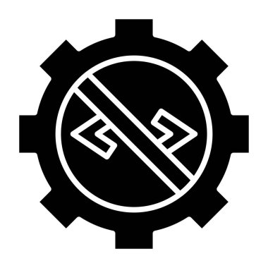 Kod yok basit simge, vektör illüstrasyonu