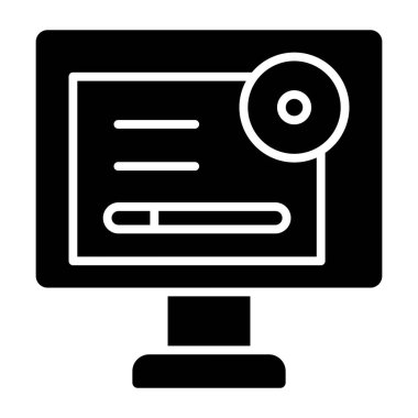 Sürücüler Kurulumu basit simge, vektör illüstrasyonu