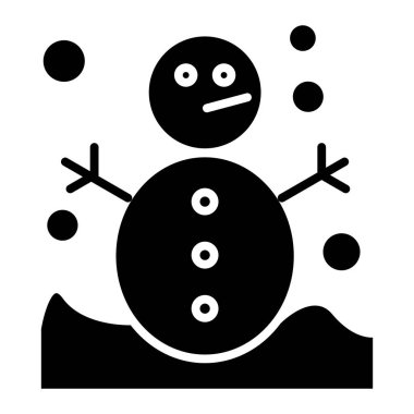 kardan adam simgesi, vektör illüstrasyonu 