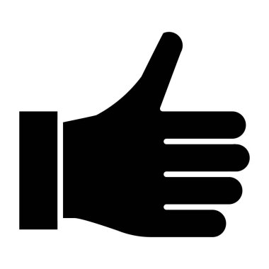 başparmak yukarı simgesi, vektör illüstrasyonu 