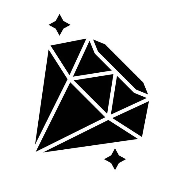 Diamant Ikon Vektor Illustration — Stock vektor