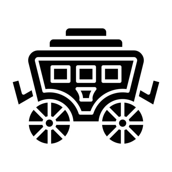 Vector Illustration Carriage Icon — Stock Vector
