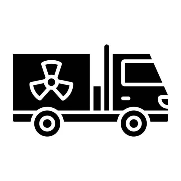 Ikon Nuclaer Truck Ilustrasi Vektor - Stok Vektor