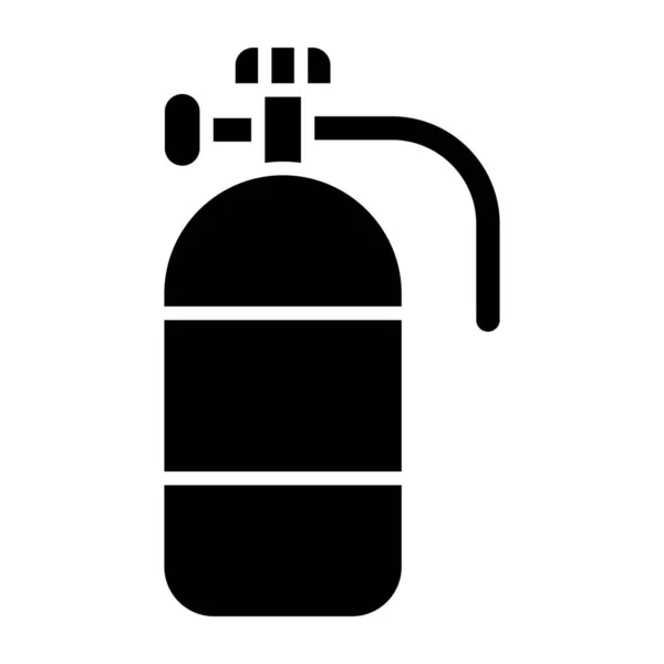 Oxygen Tank Simple Icon Vector Illustration — Stock Vector