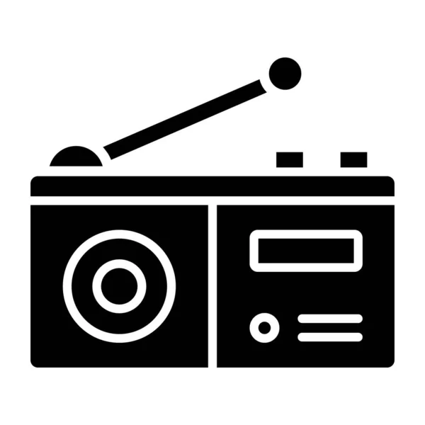 Icono Radio Vector Ilustración — Archivo Imágenes Vectoriales