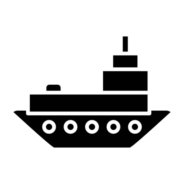 Σκάφος Web Εικονίδιο Απλή Απεικόνιση — Διανυσματικό Αρχείο