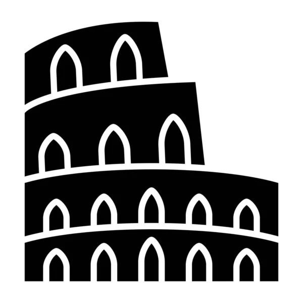 Kolosseum Einfaches Symbol Vektorillustration — Stockvektor