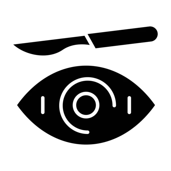Простая Иконка Хирургии Глаза Векторная Иллюстрация — стоковый вектор