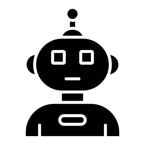 Ikona Humanoidního Robota Vektorová Ilustrace — Stockový vektor