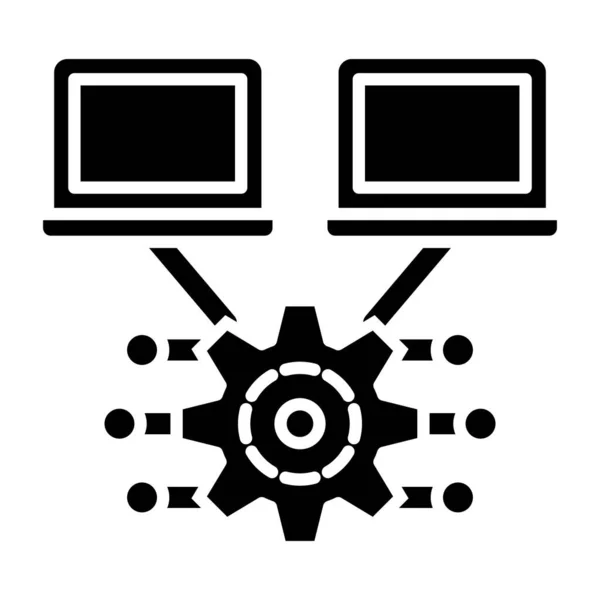 Icône Cross Platform Illustration Vectorielle — Image vectorielle