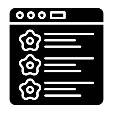 belge simgesi, vektör çizimi