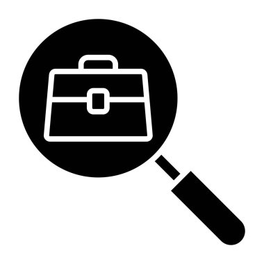 Basit simge, vektör illüstrasyonu aranıyor