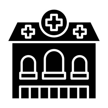 İlaç Depolama basit simgesi, vektör illüstrasyonu