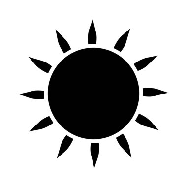 Güneş Simgesi Vektör illüstrasyonu
