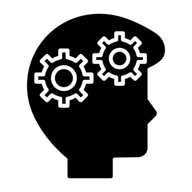 Duygular Yönetiliyor Basit simge, vektör illüstrasyonu