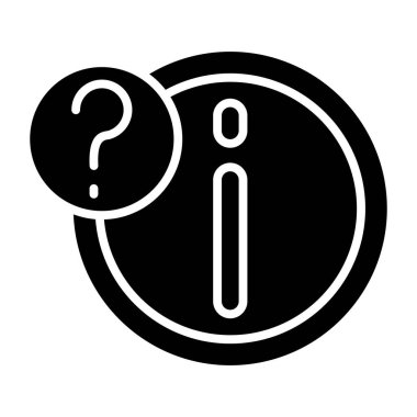 bilgi basit simgesi, vektör çizim