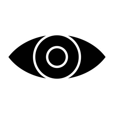 Vision basit simgesi, vektör illüstrasyonu