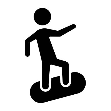 sörf basit icon, vektör çizim