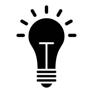 fikir basit simgesi, vektör çizim