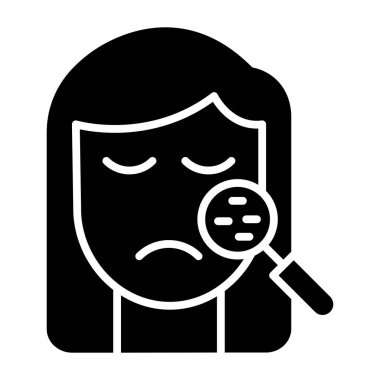 Dermatoloji vektör illüstrasyon tasarımı