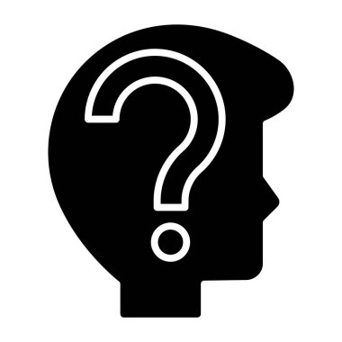 Soru işareti. Basit tasarım