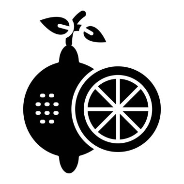 lemon. Web simgesi basit illüstrasyon