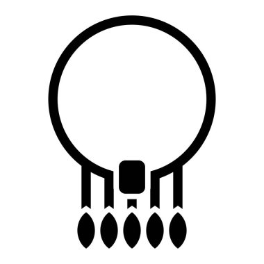 kolye simgesi vektör illüstrasyonu