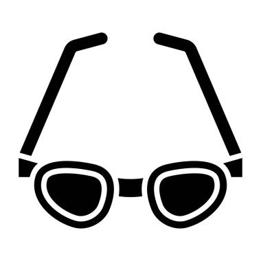 Güneş gözlüğü. Web simgesi basit illüstrasyon