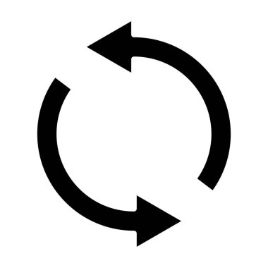 Döngü simgesi, vektör illüstrasyonunu aç 