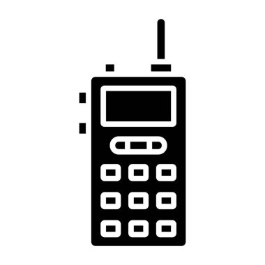 Walkie talkie kutsal kişilerin resmi, vektör çizim 