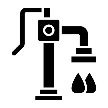 su pompası izole edilmiş simge vektörü