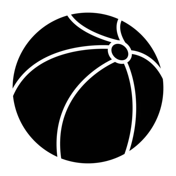 ビーチボール Webアイコンシンプルなイラスト — ストックベクタ