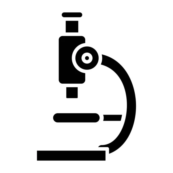 Μικροσκόπιο Απλό Εικονίδιο Εικονογράφηση Διάνυσμα — Διανυσματικό Αρχείο