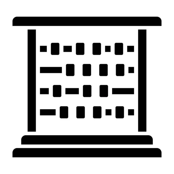 Abacus Simple Icon Vector Illustration — Stok Vektör