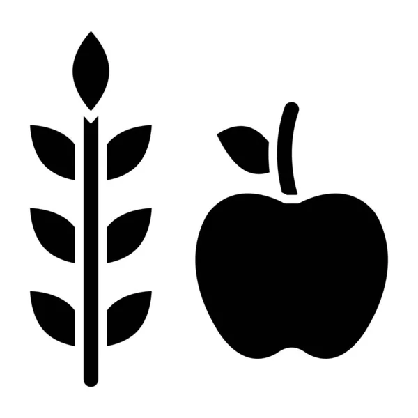 High Fiber Food Icône Simple Illustration Vectorielle — Image vectorielle