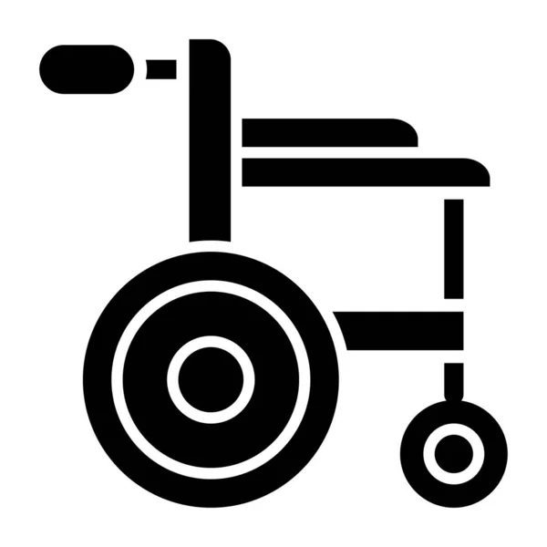 Απλό Εικονίδιο Αναπηρικής Πολυθρόνας Διανυσματική Απεικόνιση — Διανυσματικό Αρχείο