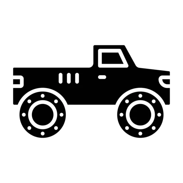 Значок Колеса Автомобіля Чорно Біла Ілюстрація — стоковий вектор