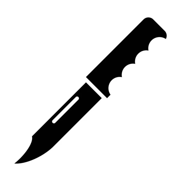 Messersymbol Einfache Illustration Von Scharfen Klingen Vektorsymbolen Für Webdesign — Stockvektor