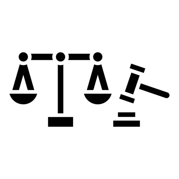 Gesetz Symbol Vektor Illustration — Stockvektor