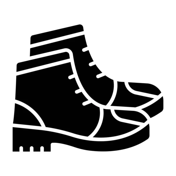 Chaussures Icône Vecteur Signe Fin Illustration Symbole Contour Isolé — Image vectorielle