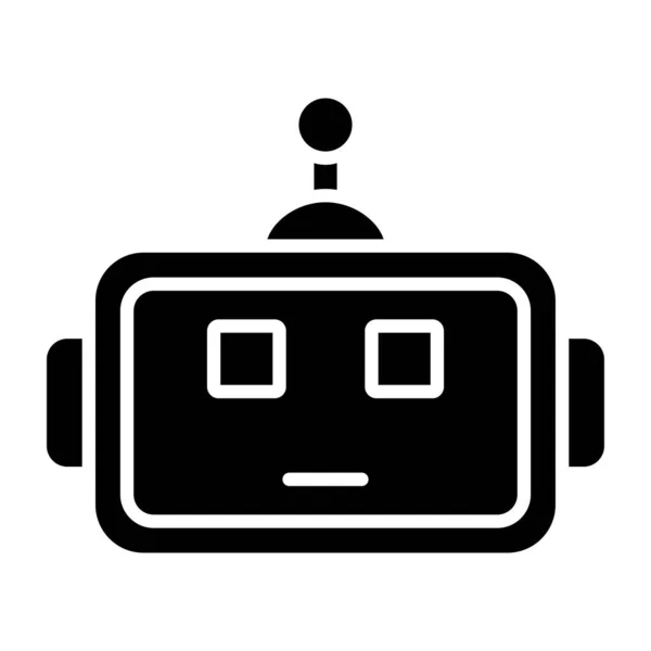 Robot Webová Ikona Jednoduchá Ilustrace — Stockový vektor