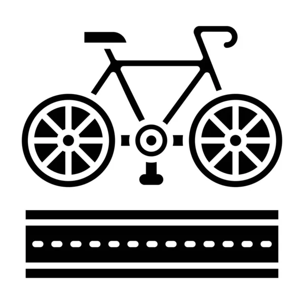 Icona Bicicletta Vettoriale Illustrazione — Vettoriale Stock