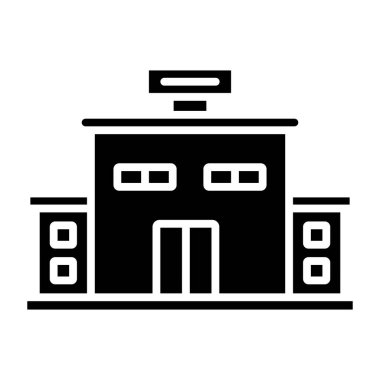 Bina. Web simgesi basit tasarım