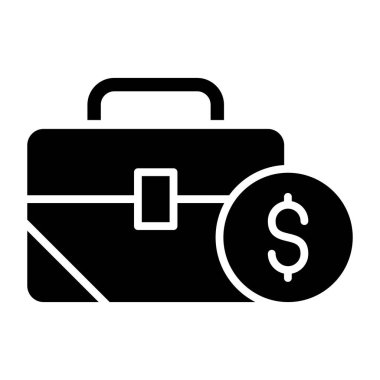 evrak çantası ikonu vektör illüstrasyonu