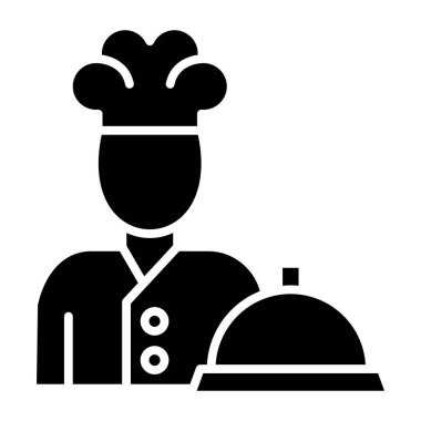 Şef. Web simgesi basit tasarım