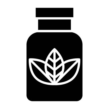 Bitkisel ilaçlar. Basit illüstrasyon