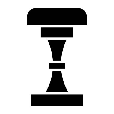 Tabure basit simgesi, vektör illüstrasyonu