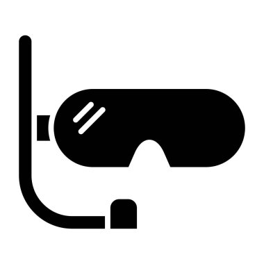 Dalış maske simgesi. vektör çizim